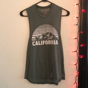army green california tank top !!!